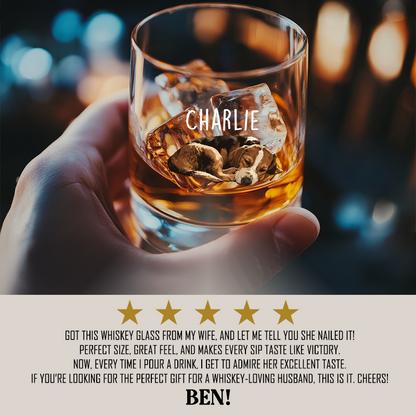 Custom Photo Memorial Dog Whiskey Glass, Memorial Pet Glass with Photo, Dog Memorial Gifts, Dog Sympathy Gift TNG199