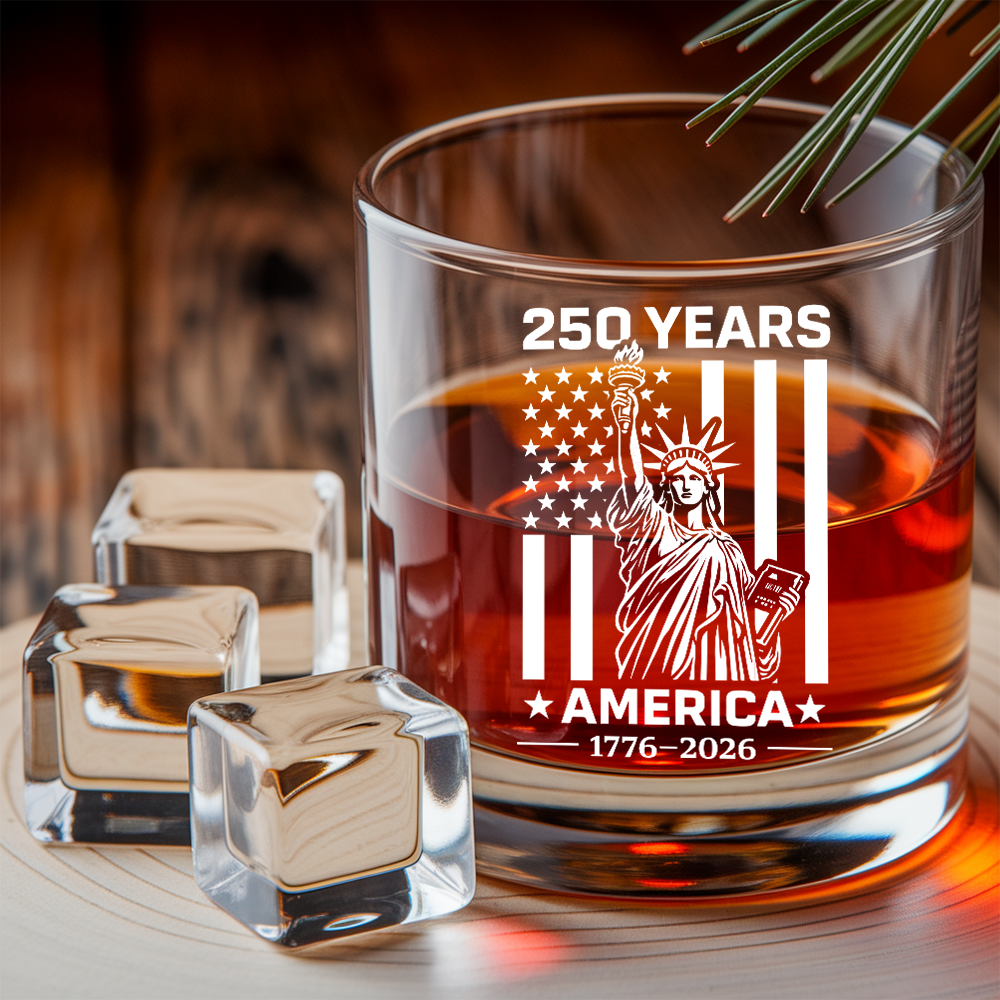 Personalized 250 Years America Whiskey Decanter Set 1776–2026 THUC99