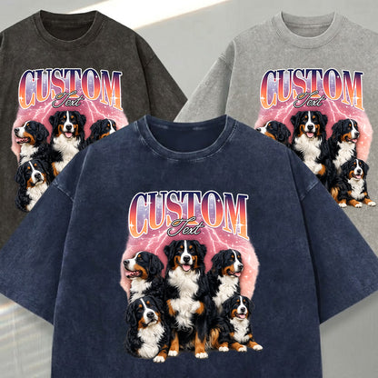 Custom Photo Pet Unisex T-Shirt, Personalized Dog Wash Shirt, Funny Custom Dog Face Tee Gift For Pet Lover THUC99