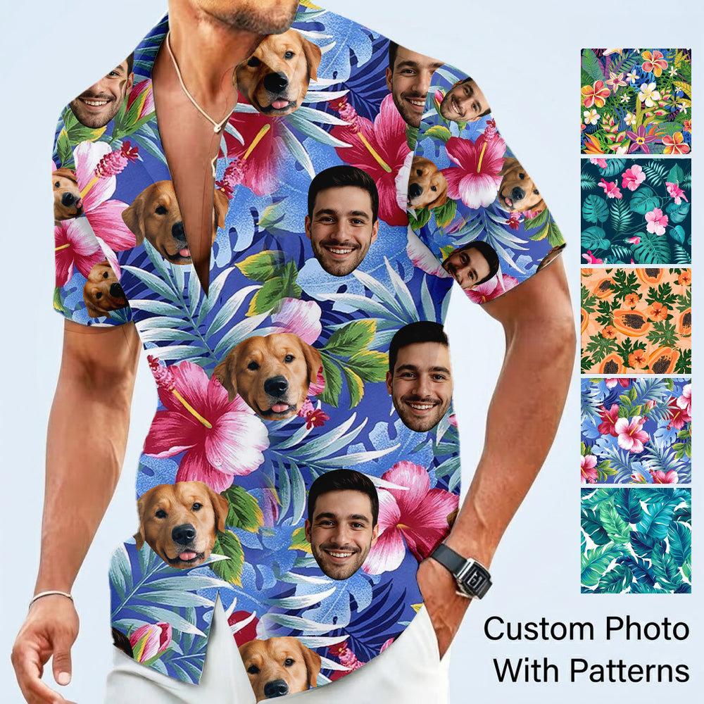 Personalized Dog & Cat Hawaiian Shirt, Custom Pet Summer Shirt, Matching Family Vacation Gift THUC99