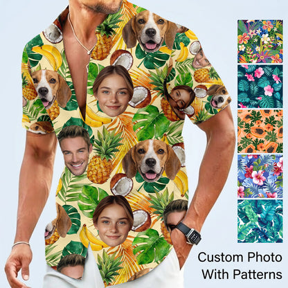 Custom Dog & Cat Tropical Shirt, Personalized Hawaiian Shirt, Summer Family Gift THUC99