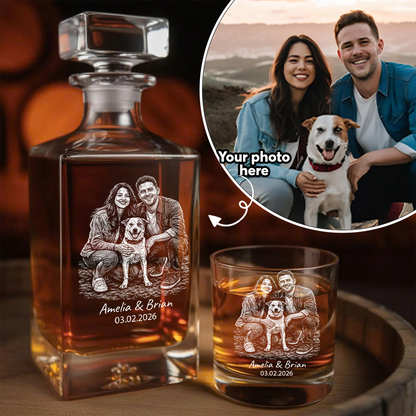 Custom Photo Couple Wine Glass, Personalized Romantic Gift for Husband Wife THUC99