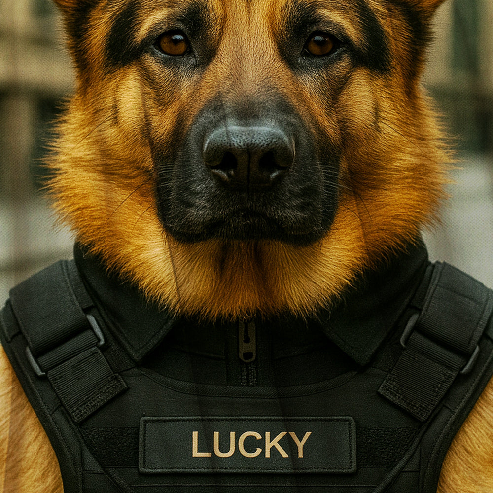 Custom Photo Tactical Dog BlanketGift For Dog Lovers