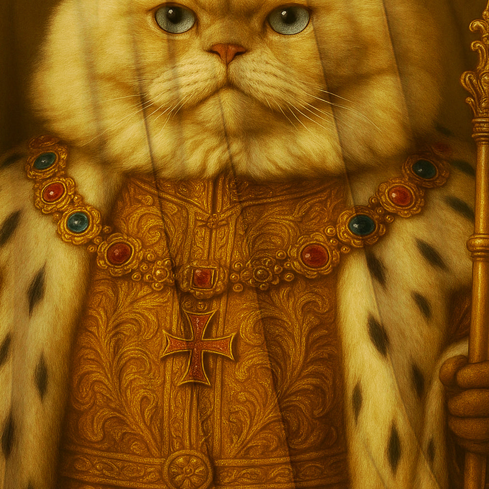 Custom Photo Cat King Royal Blanket _ Gift For Cat Lovers