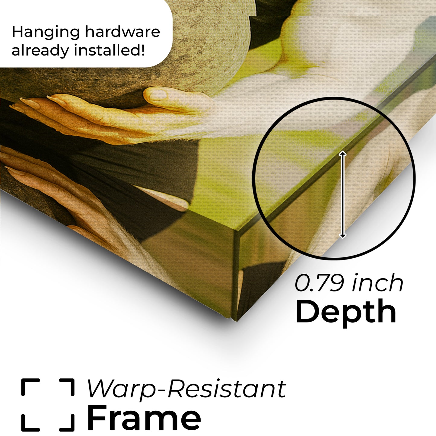 Custom Photo Strongman Cat Canvas Gift For Cat Lovers