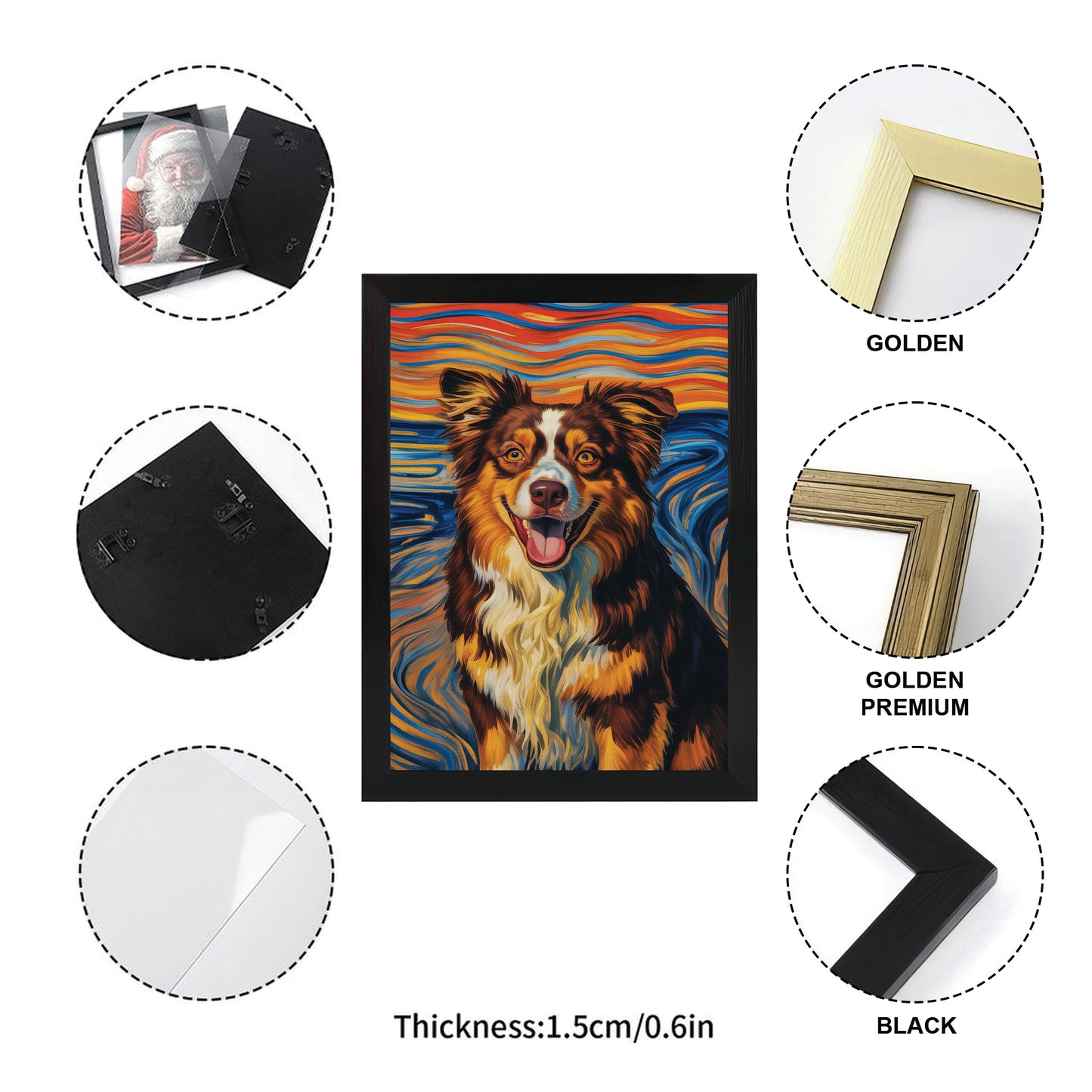 CustomDog Portrait Expressionist Art