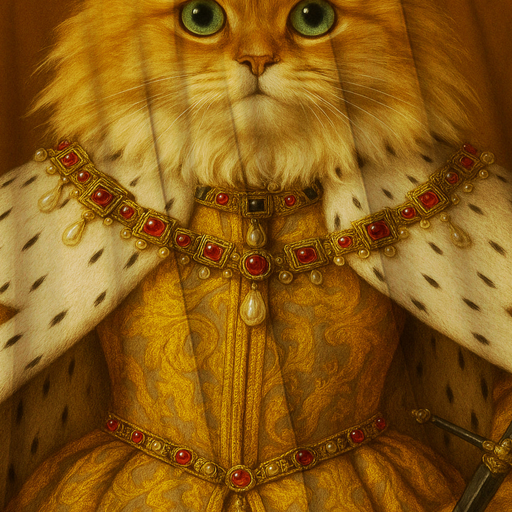 Custom Photo Crowned Queen Cat Blanket Gift For Cat Lovers