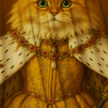 Custom Photo Crowned Queen Cat Blanket Gift For Cat Lovers