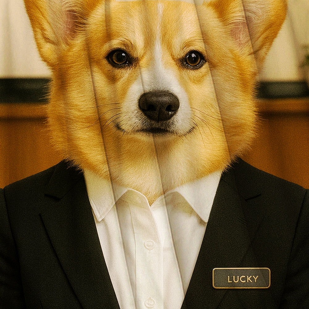 Custom Photo Receptionist Dog BlanketGift For Dog Lovers