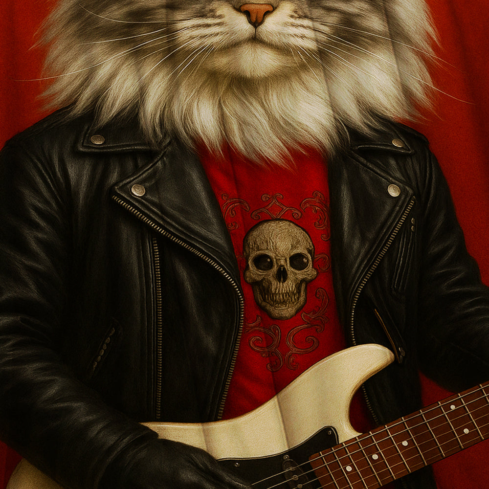 Custom Photo Guitarist Cat Blanket Gift For Cat