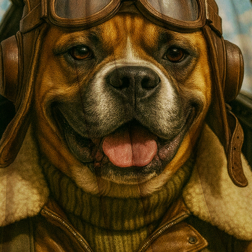 Custom Photo Pilot Dog BlanketGift For Dog Lover