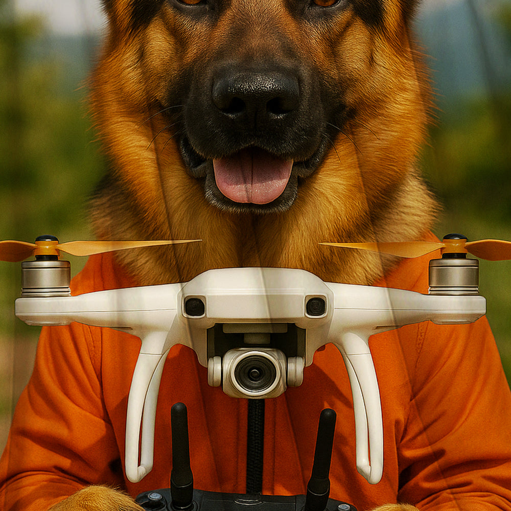 Custom Photo Drone Pilot Dog BlanketGift For Dog Lovers