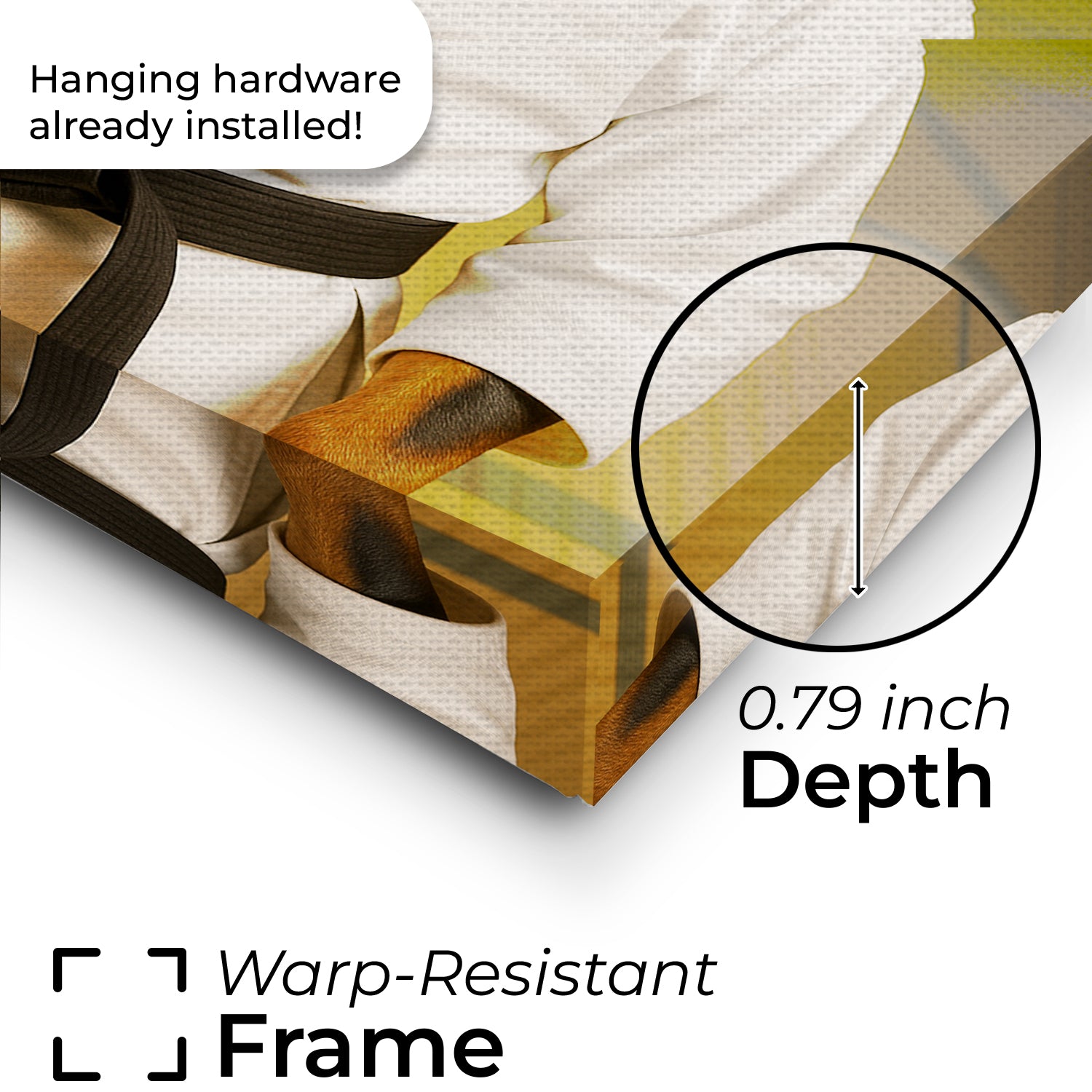 Custom Photo Karate Dog Canvas Gift For Dog Lovers