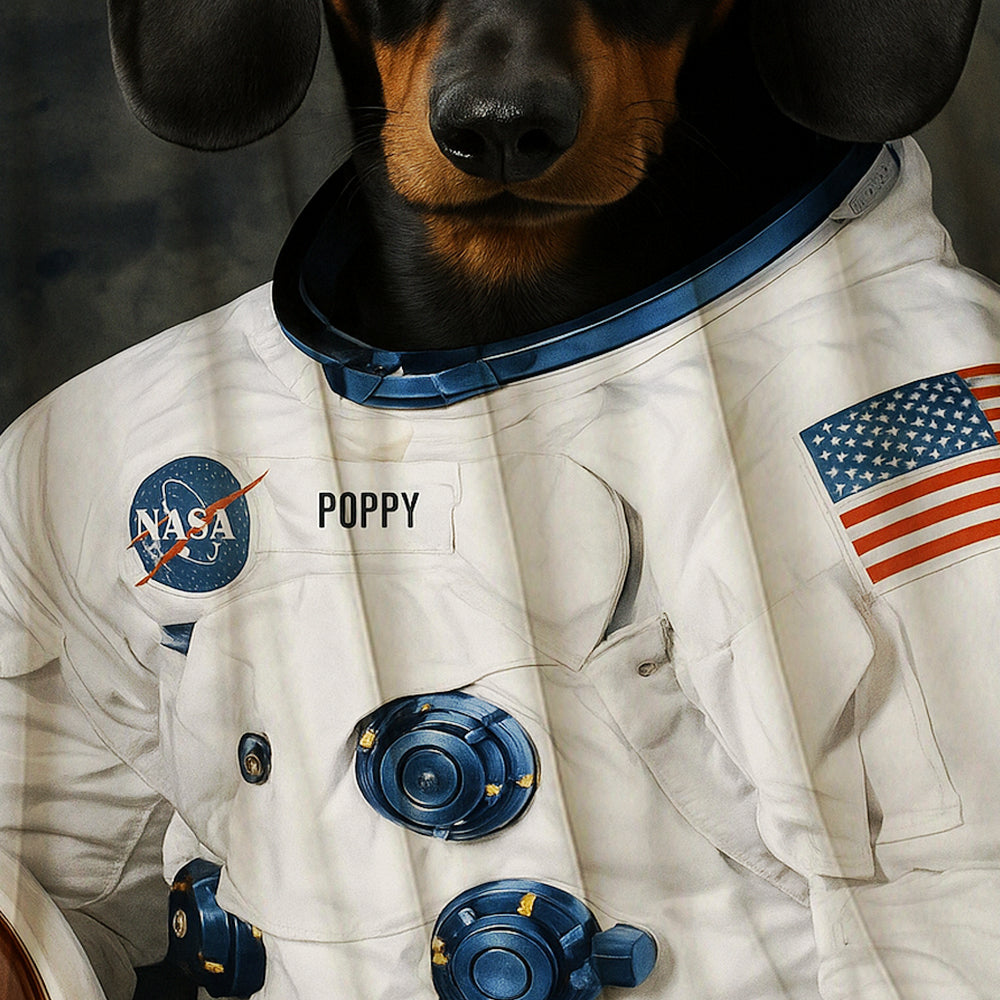 Custom Photo Dog Astronaut Blanket Gift For Dog Lover