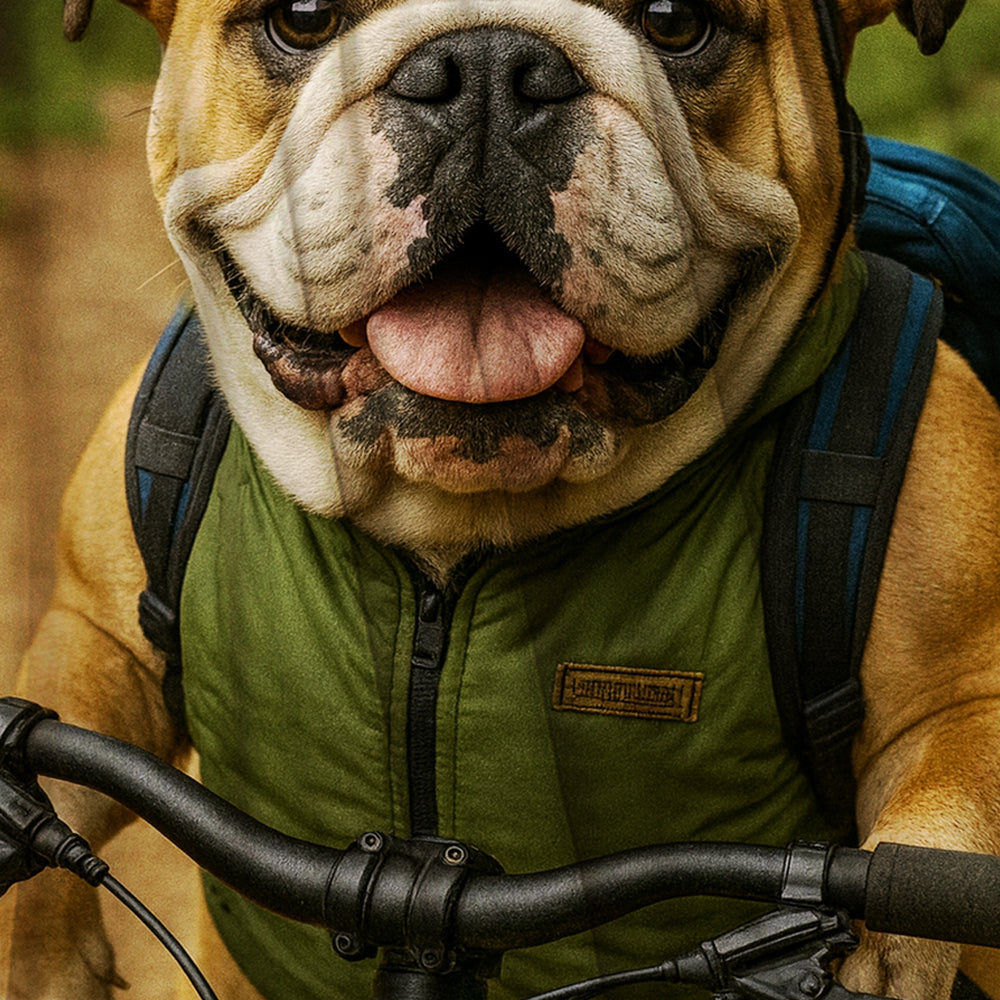 Custom Photo Mountain Biker Dog BlanketGift For Dog Lovers
