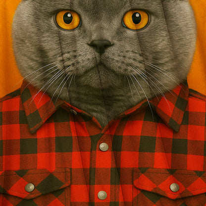 Custom Photo Cat In Red Shirt Blanket Gift For Cat Lovers
