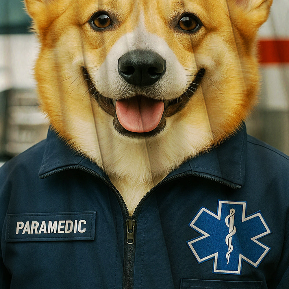 Custom Photo Paramedic Emt Dog BlanketGift For Dog Lovers