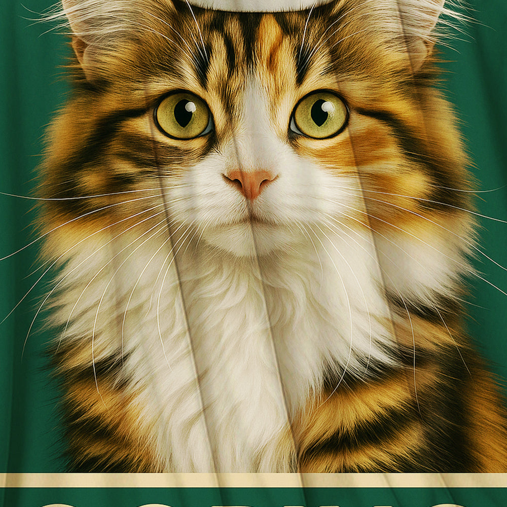 Custom Photo Funny Cat In Bathroom Blanket