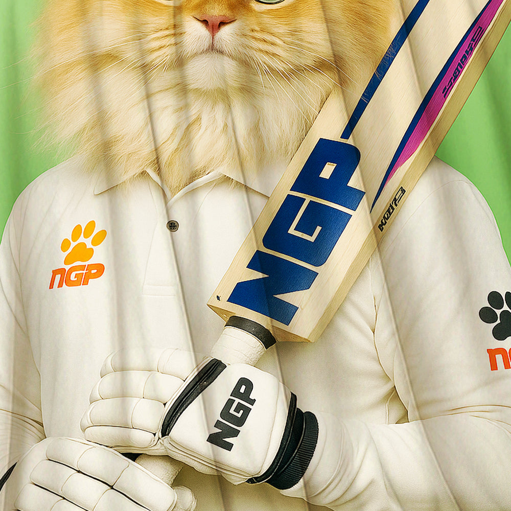 Custom Photo Cricketer Cat Blanket Gift For Cat Lovers
