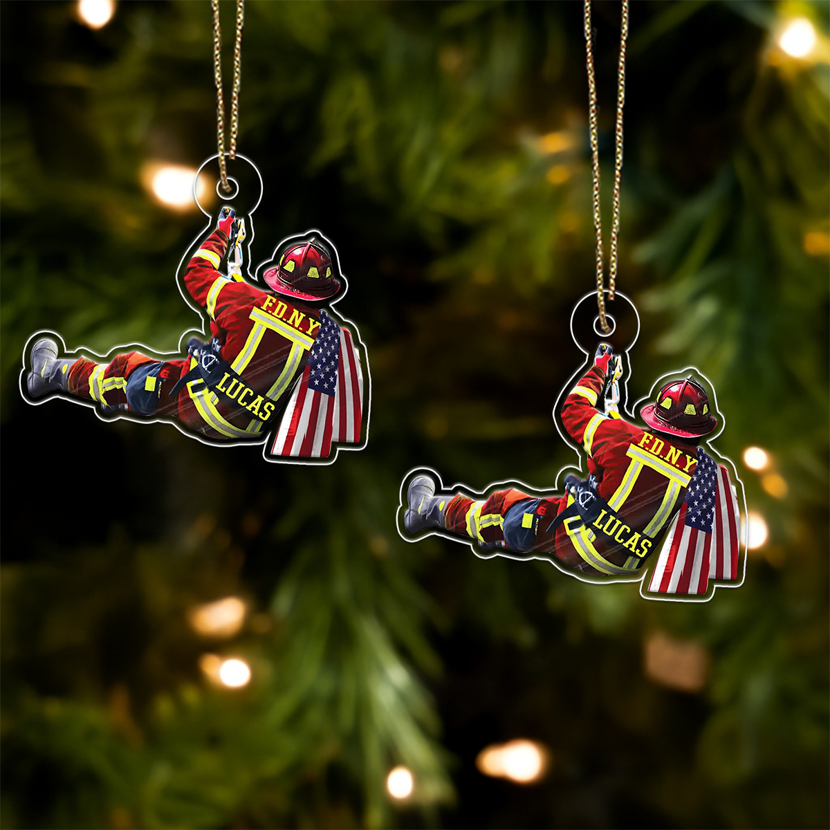 Custom Name Firefighter Gift