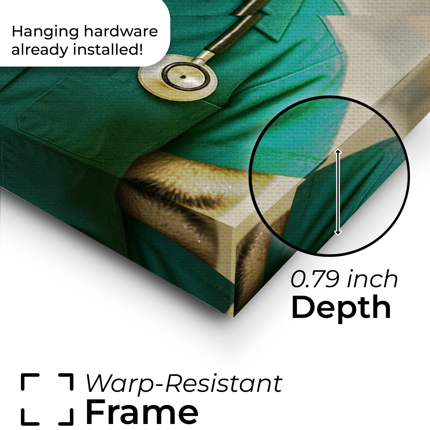 Custom Photo Registed Nurse Cat Canvas Gift For Cat Lovers