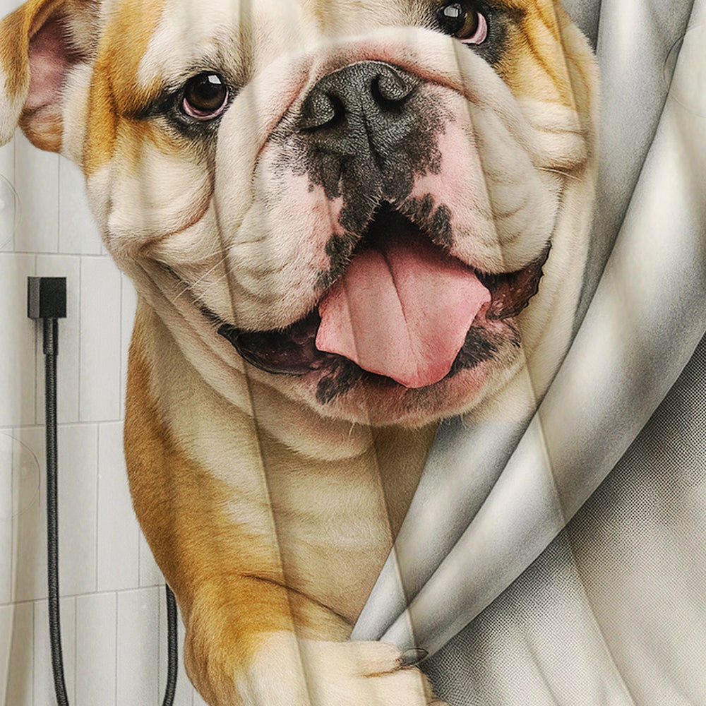 Custom Dog Photo Dog In Bathroom BlanketGift For Dog Lovers