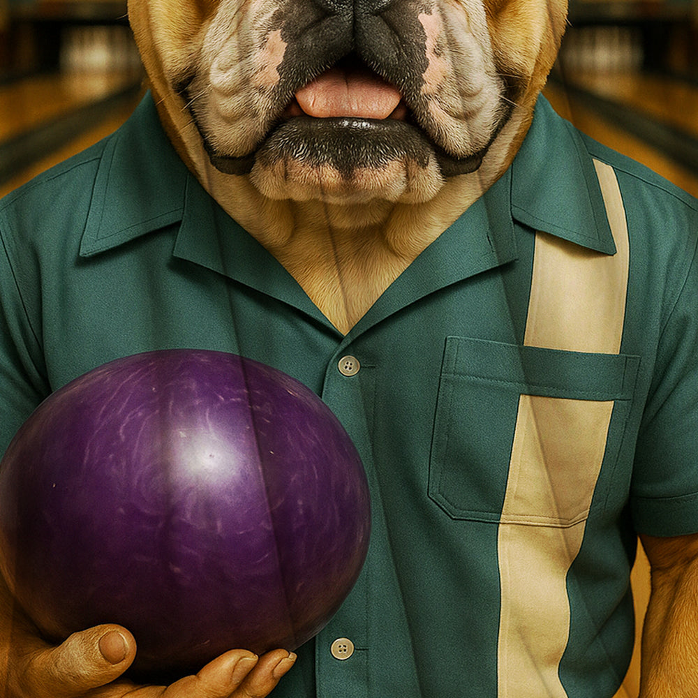 Custom Photo Bowling Dog BlanketGift For Dog Lovers