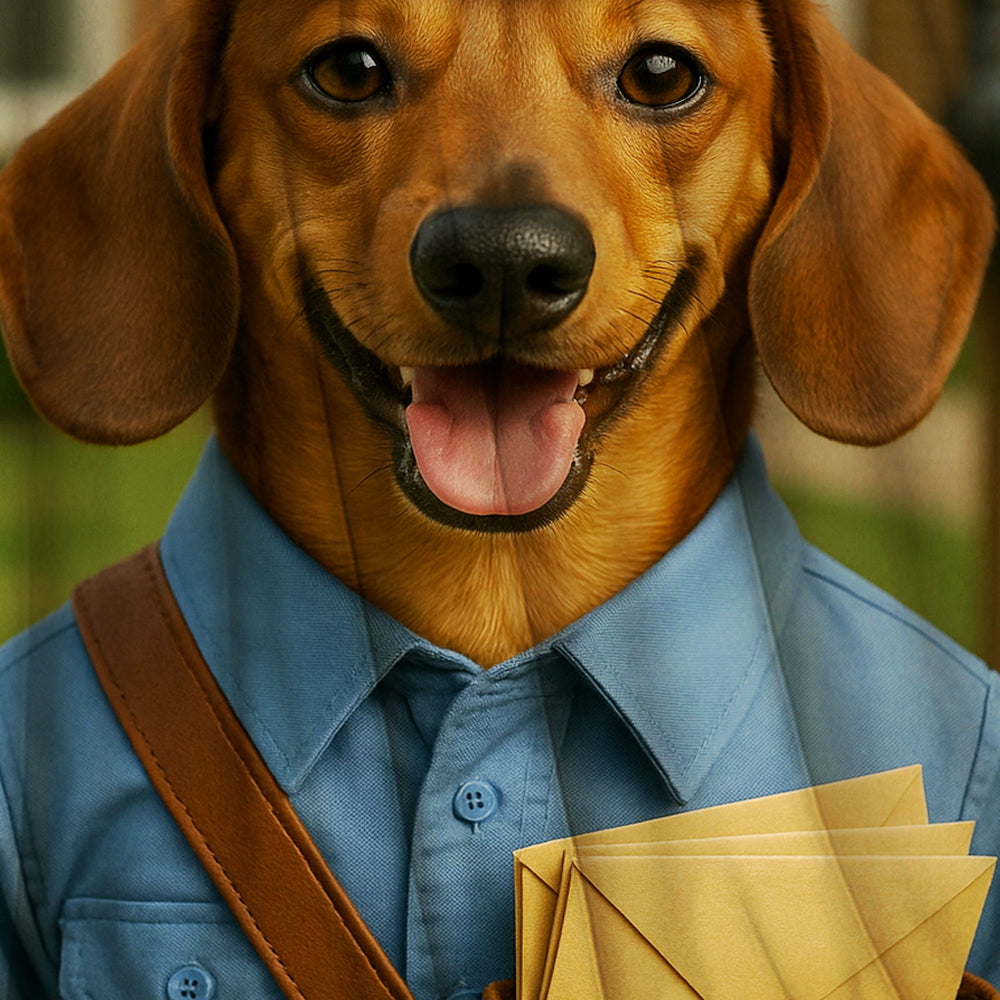 Custom Photo Mail Carrier Dog BlanketGift For Dog Lovers