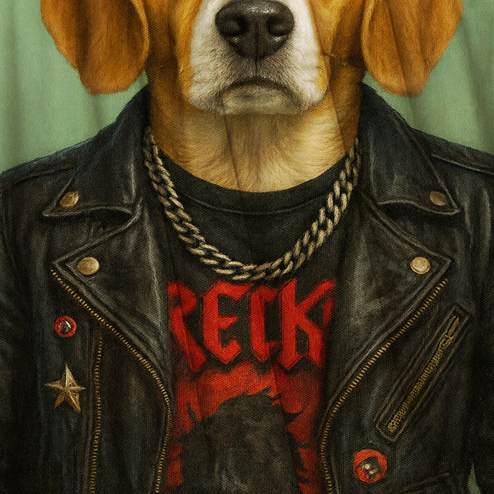 Custom Photo Rock n Roll Dog Blanket_ Gift For Dog Lovers