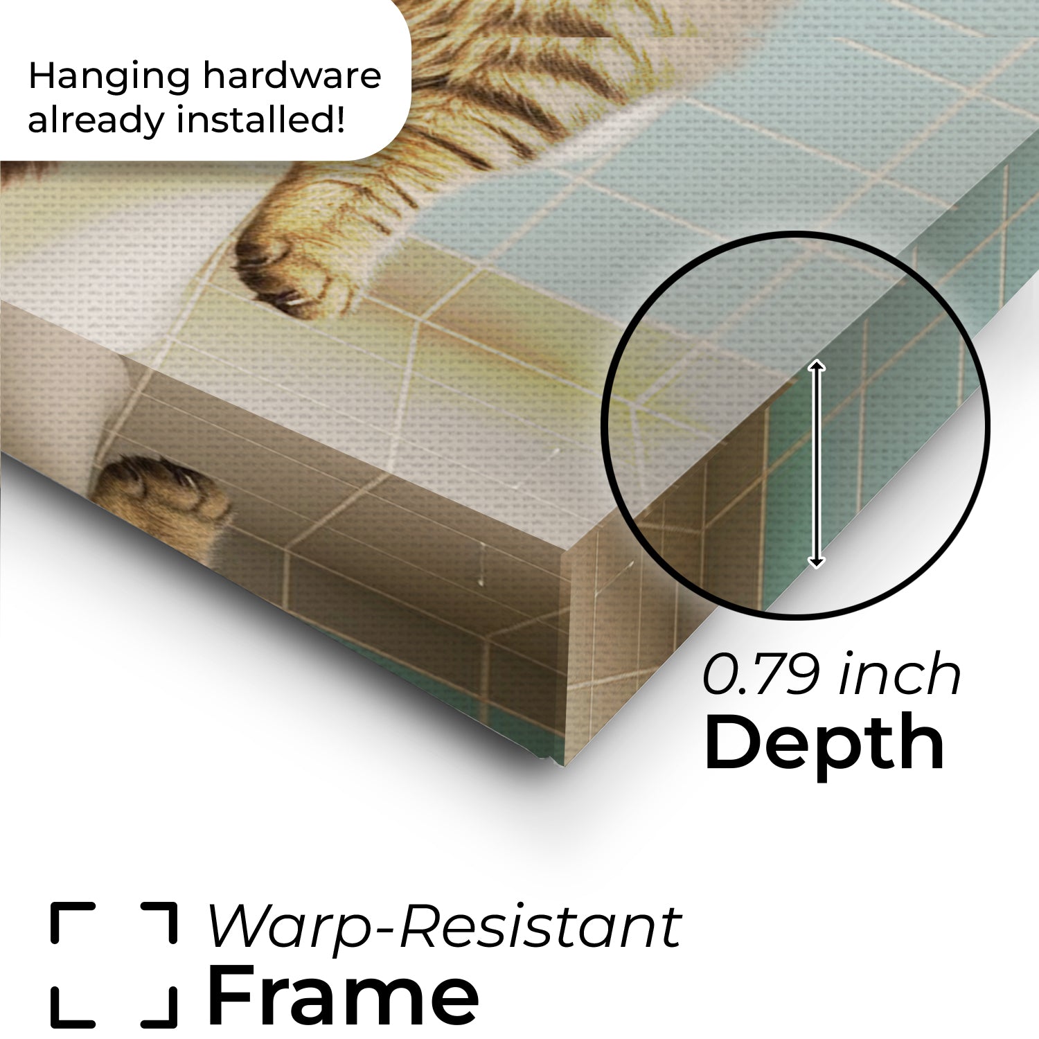 Custom Photo Cat Bathroom Style 8 Canvas Gift For Cat Lovers