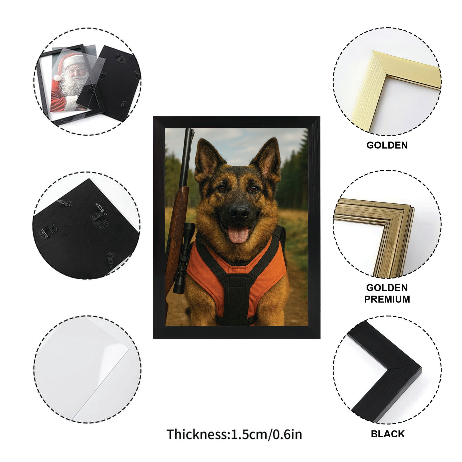 Custom Photo Hunter Dog Gift For Dog Lovers