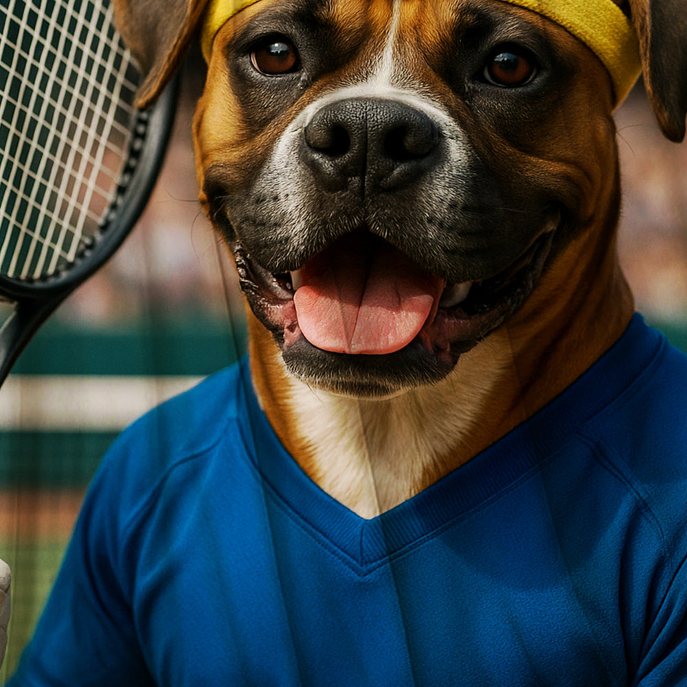 Custom Photo Tennis Player Dog BlanketGift For Dog Lovers