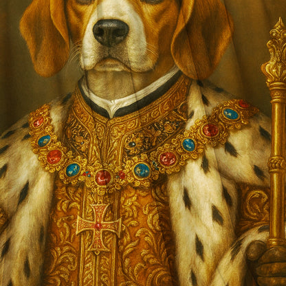 Custom Photo Dog King Royal Blanket Gift For Dog Lover