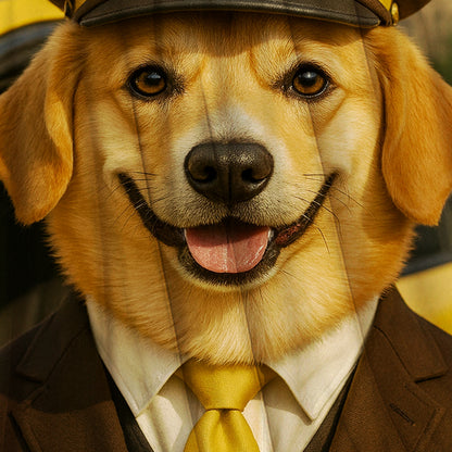 Custom Photo Taxi Driver Dog BlanketGift For Dog Lovers