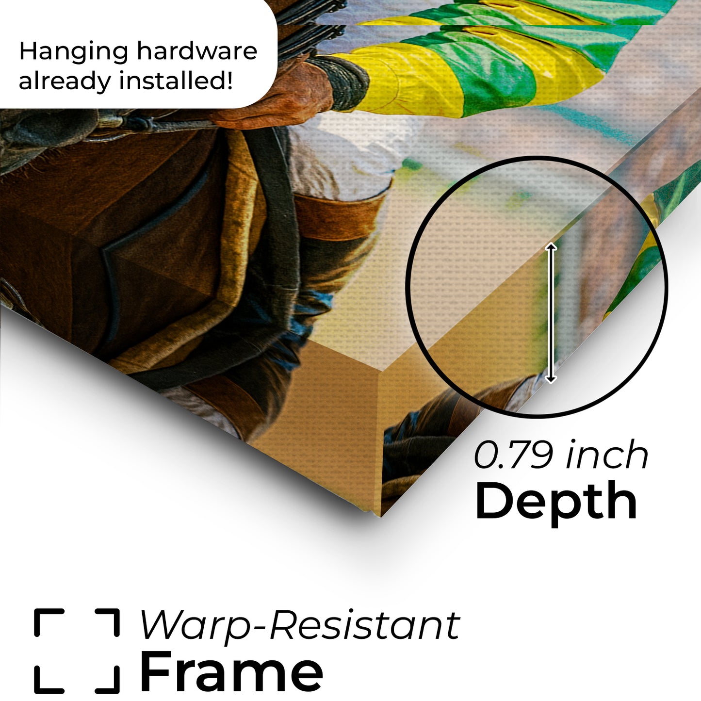 Custom Photo Jockey Horse Racing Dog Canvas Gift For Dog Lovers