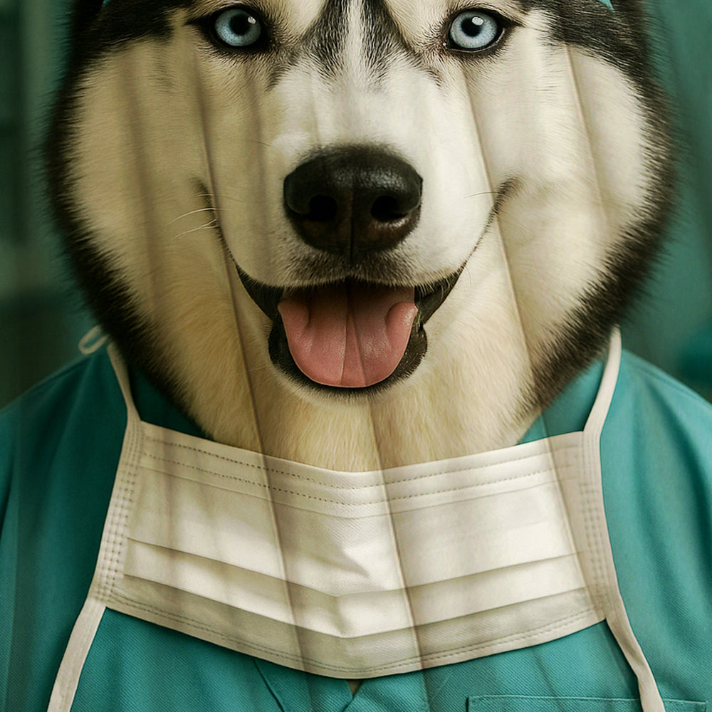 Custom Photo Surgeon Dog BlanketGift For Dog Lovers