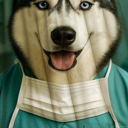 Custom Photo Surgeon Dog BlanketGift For Dog Lovers