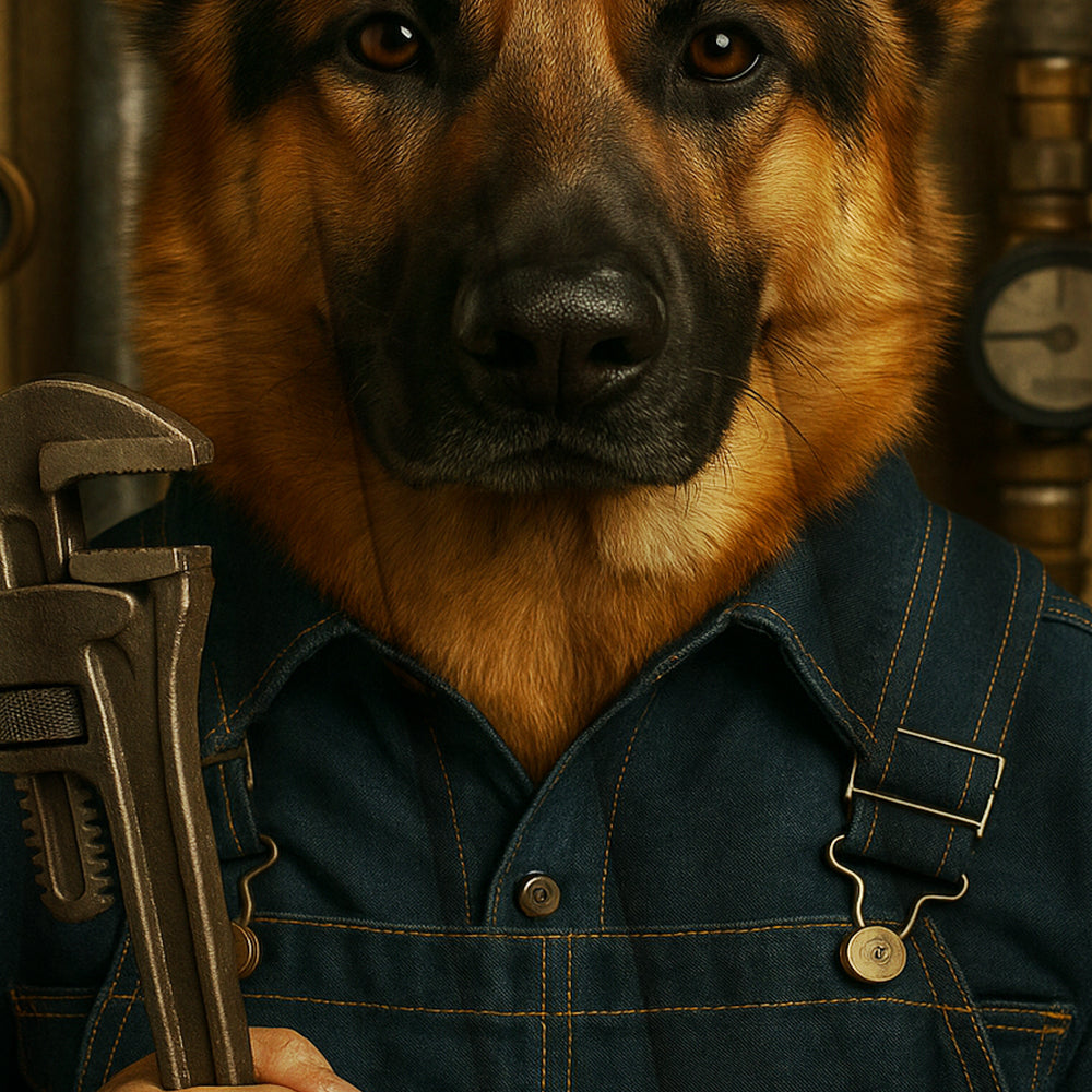 Custom Photo Plumber Dog BlanketGift For Dog Lovers