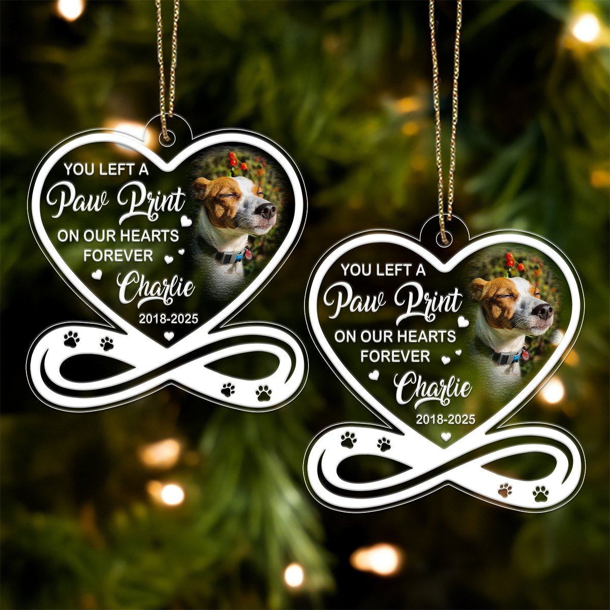 Custom Photo And Name Dog Memorial