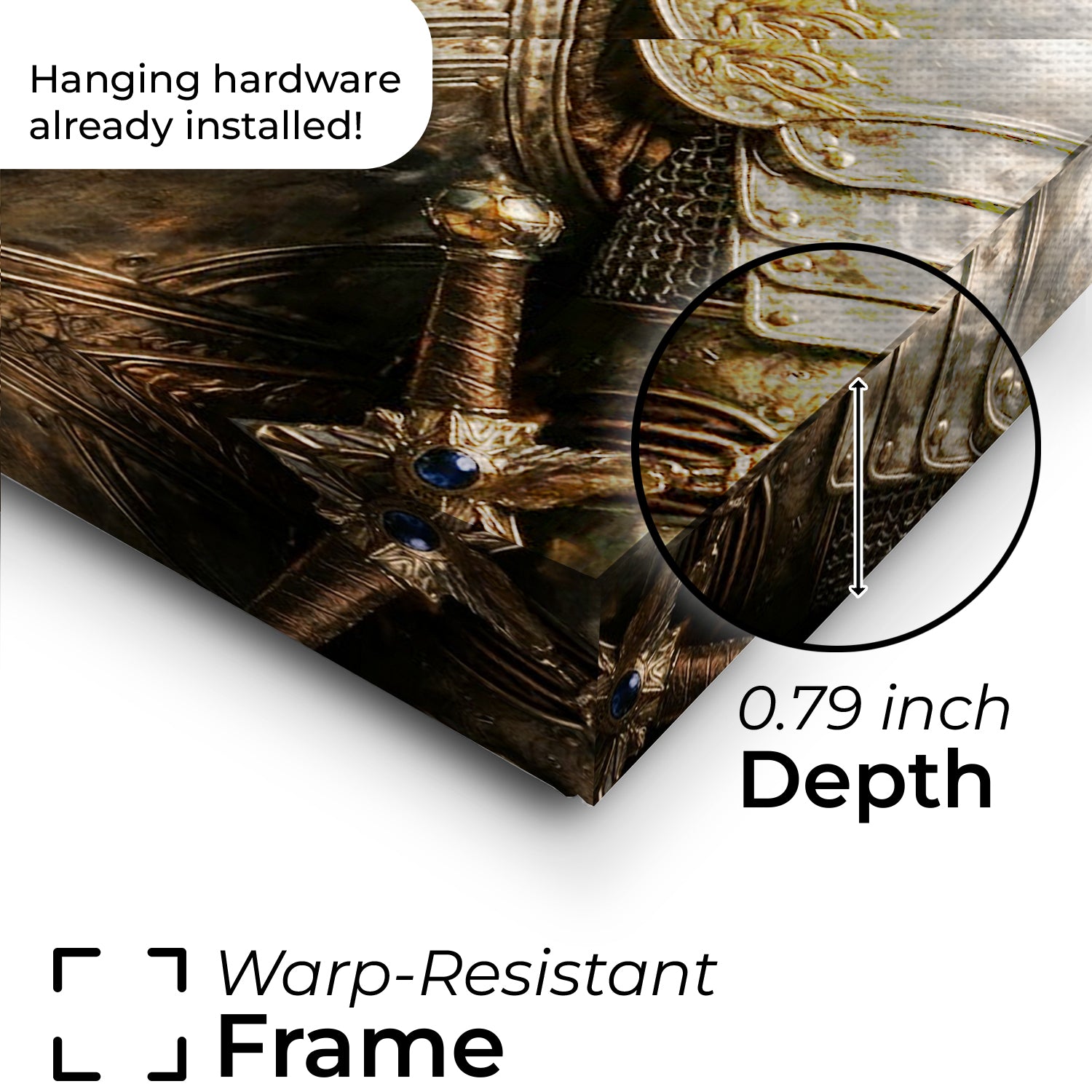 Custom Photo Knight Royal Cat Canvas Gift For Cat Lovers