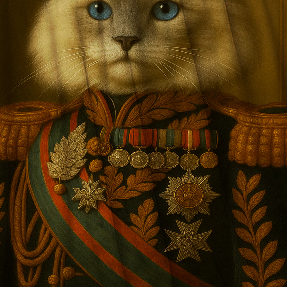 Custom Photo Cat King Crown Royal Blanket _ Gift For Cat Lovers