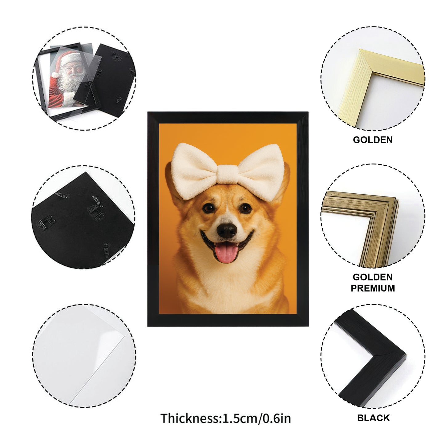 Custom Photo Dog Bathroom Style 37 Canvas Framed Wall Art Gift For Dog Lovers
