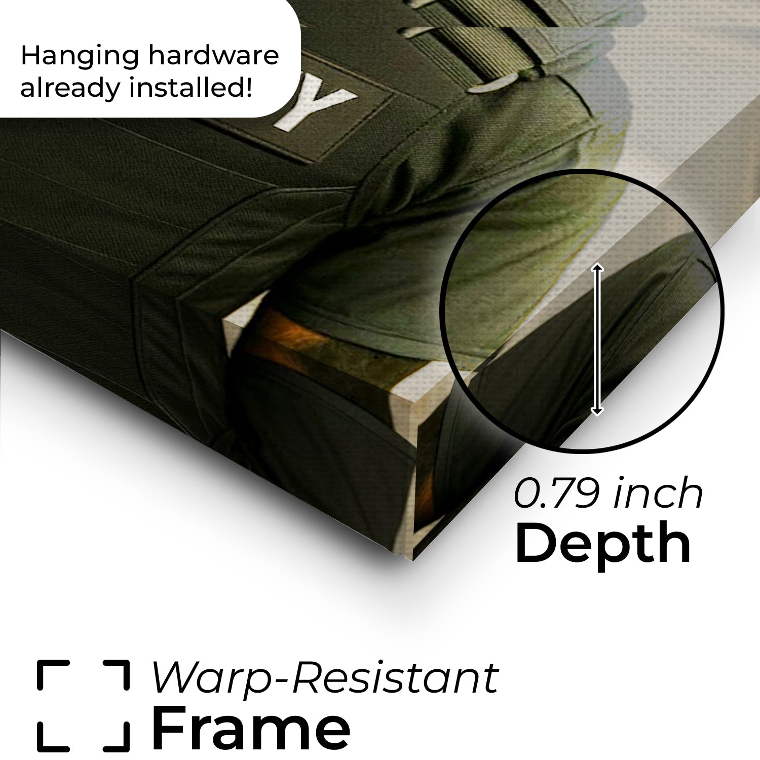 Custom Photo Security Guard Cat Canvas Gift For Cat Lovers