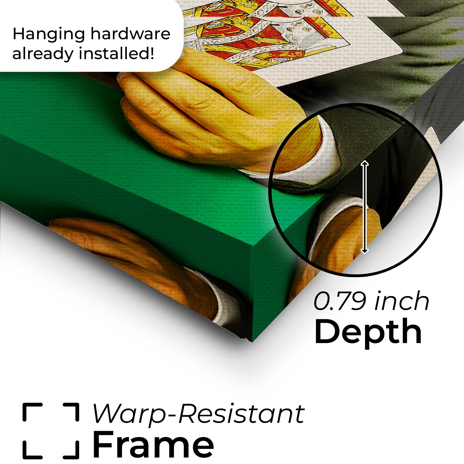 Custom Photo Poker Player Cat Canvas Gift For Cat Lovers