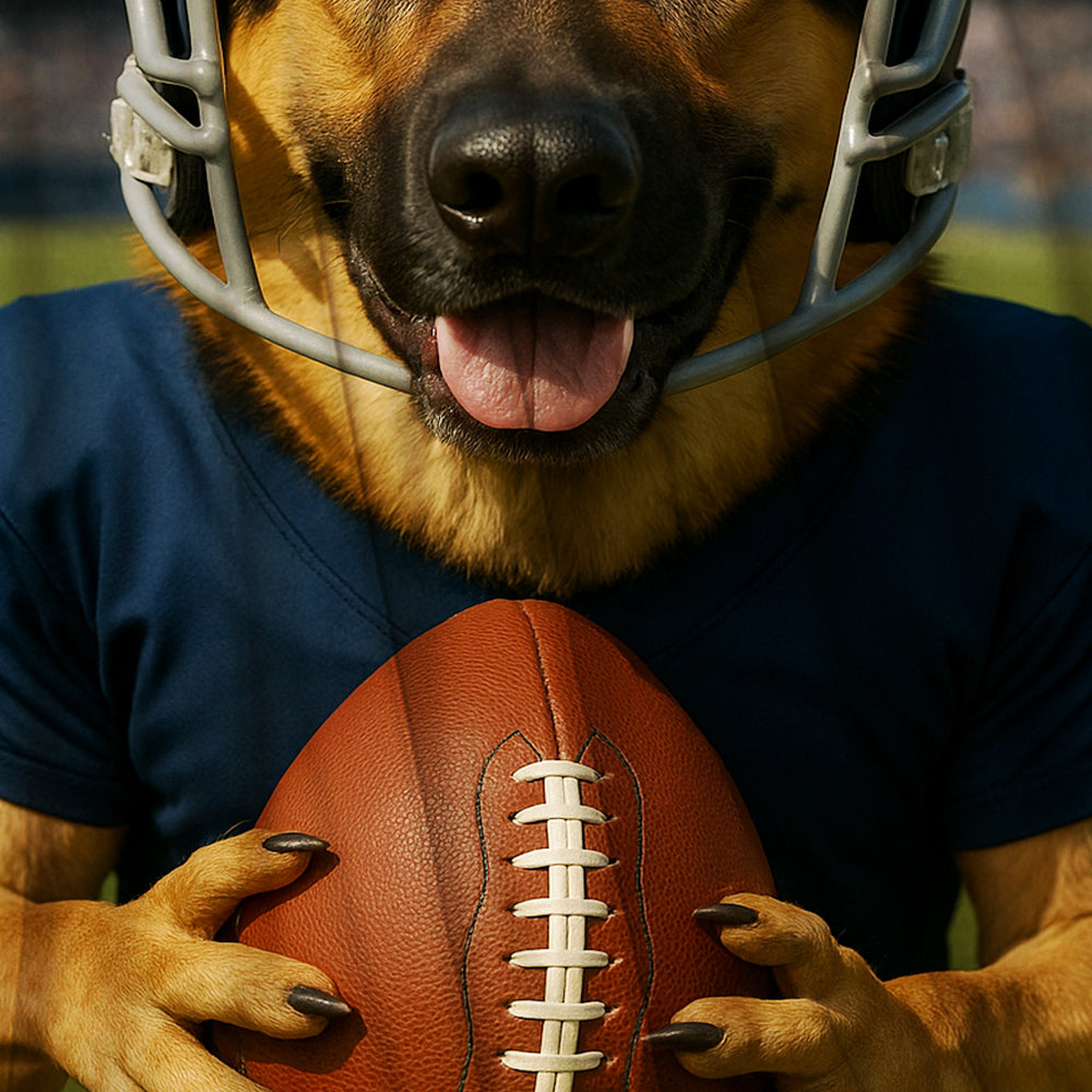 Custom Photo Footaball Dog BlanketGift For Dog Lovers