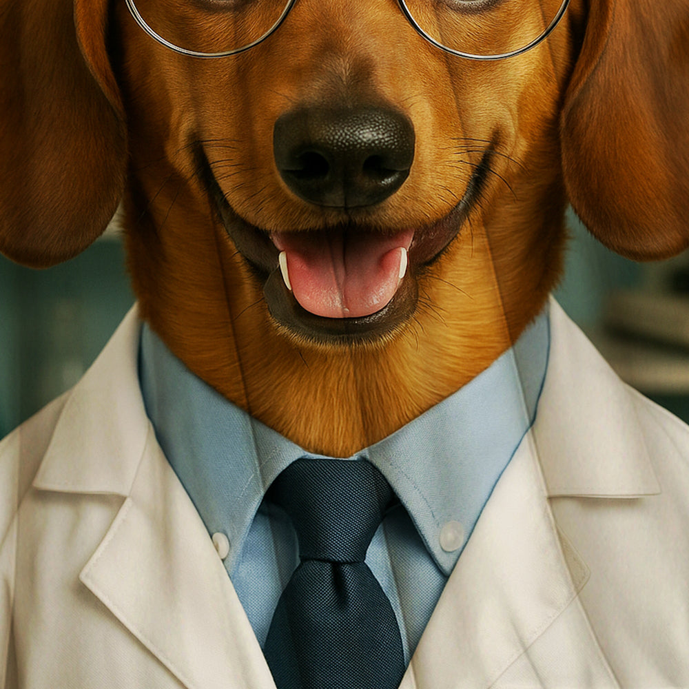 Custom Photo Scientist Dog BlanketGift For Dog Lovers