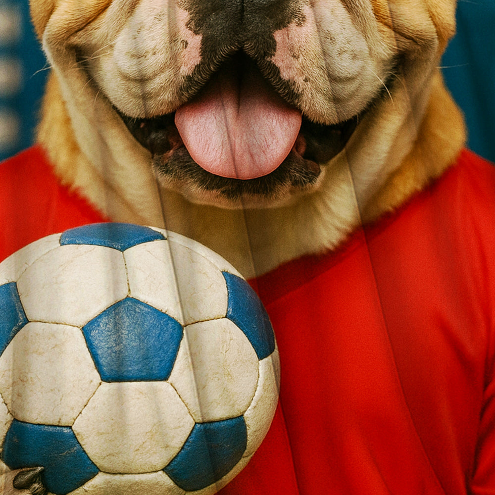 Custom Photo Handball Dog Canvas