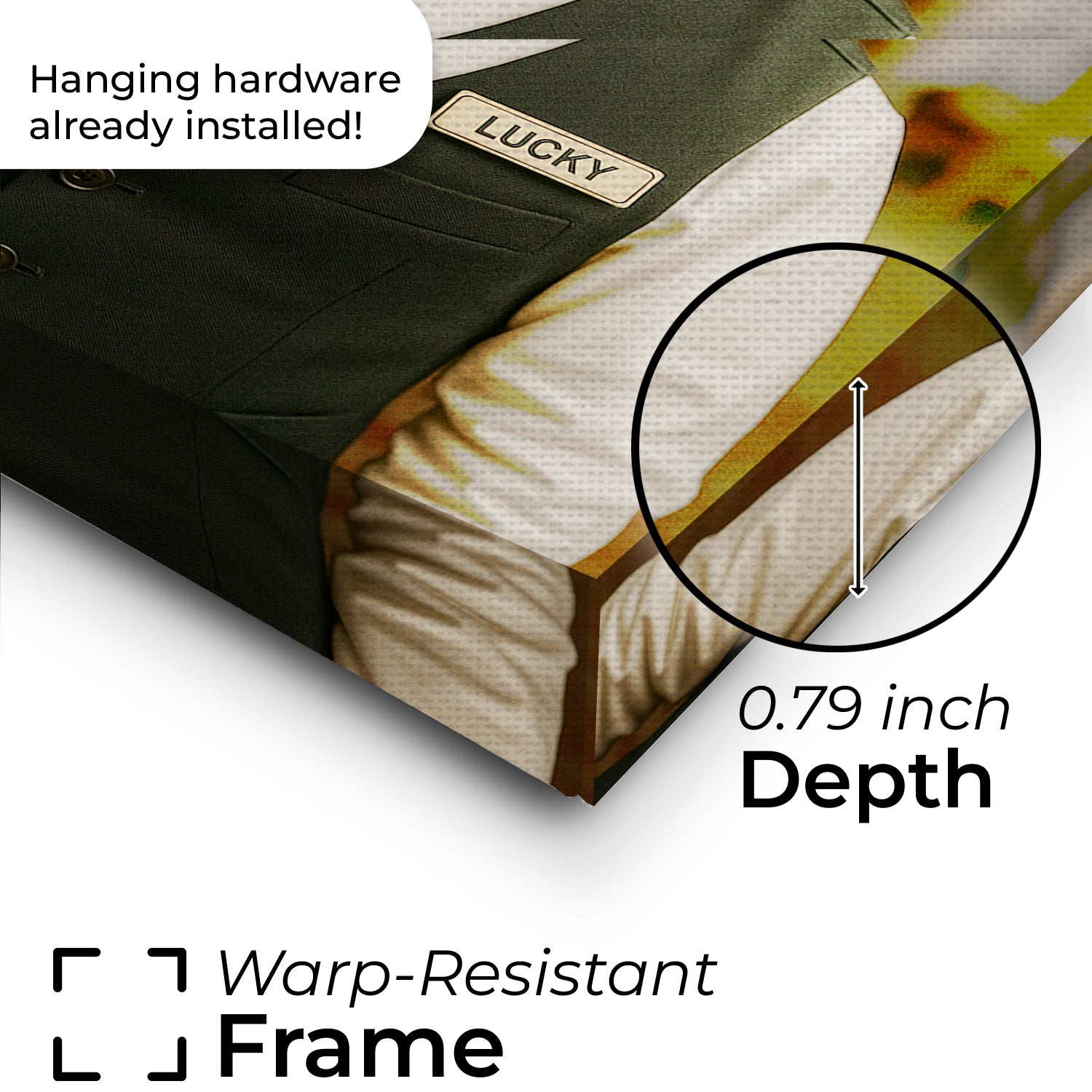 Custom Photo Dog Waiter Restaurant Canvas Gift For Dog Lovers