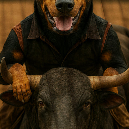 Custom Photo Bull Rider Cowboy Dog BlanketGift For Dog Lovers