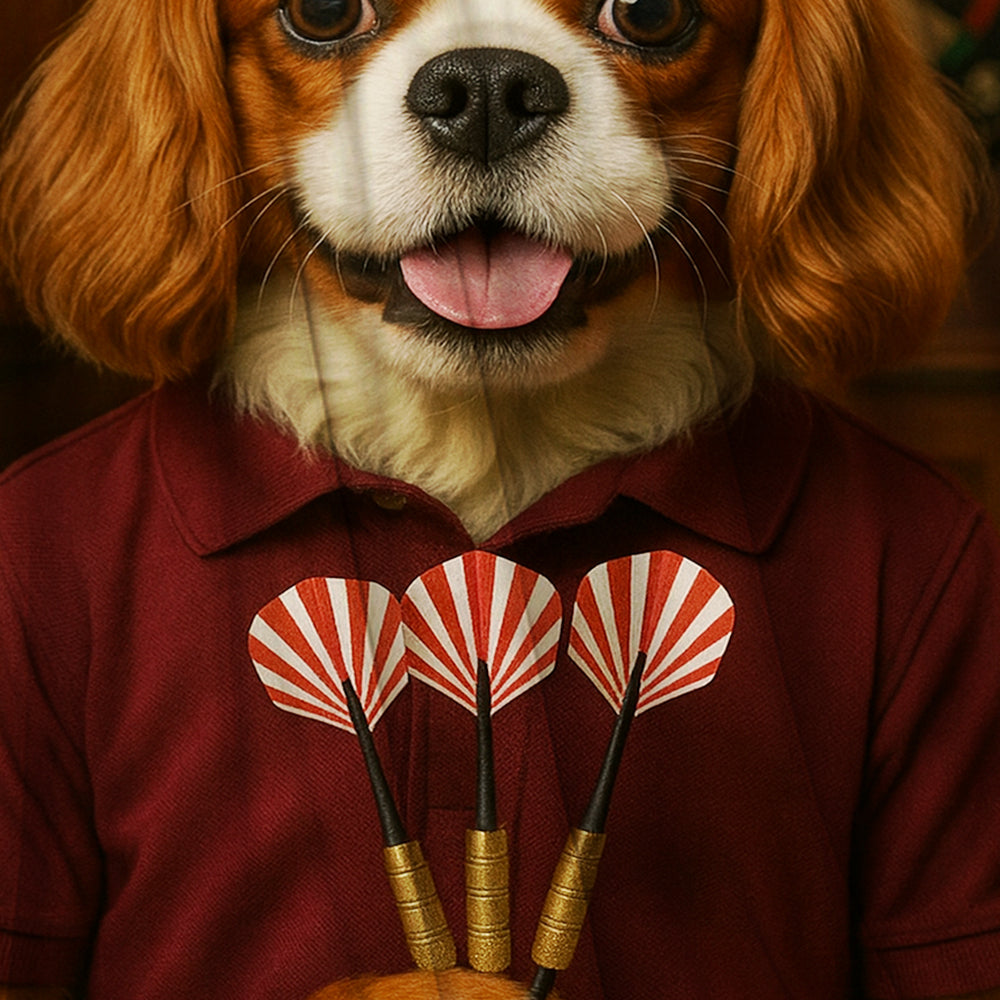 Custom Photo Dart Player Dog BlanketGift For Dog Lovers